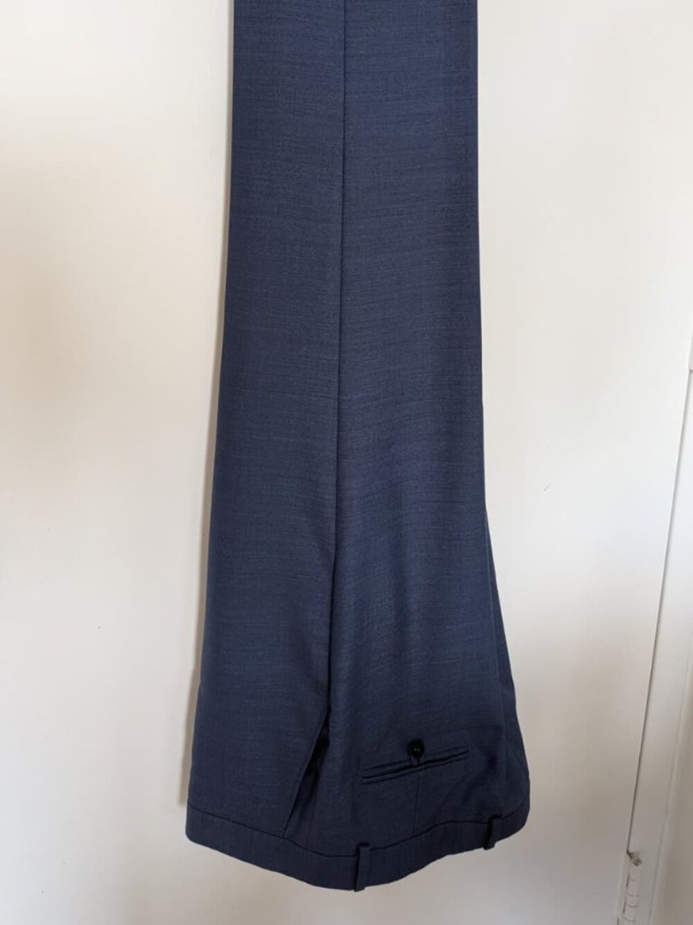 Brooklyn Tailors Men's Navy Trousers Vitale Barberis Canonico Wool Size 06